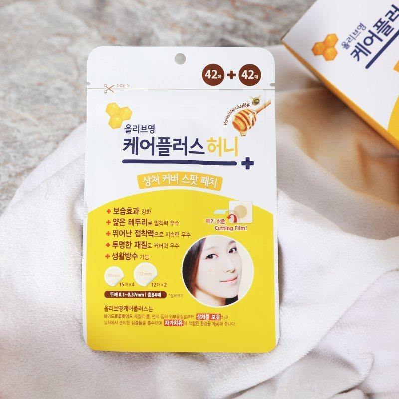 OLIVE YOUNG Care Plus Scare Cover Spot Patch Honey (84 Pcs) - Kiyoko Beauty