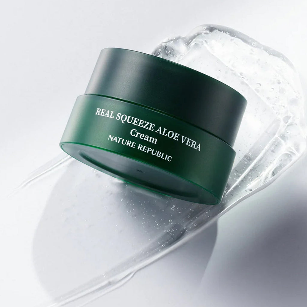 NATURE REPUBLIC Real Squeeze Aloe Vera Cream (50ml) - Kiyoko Beauty