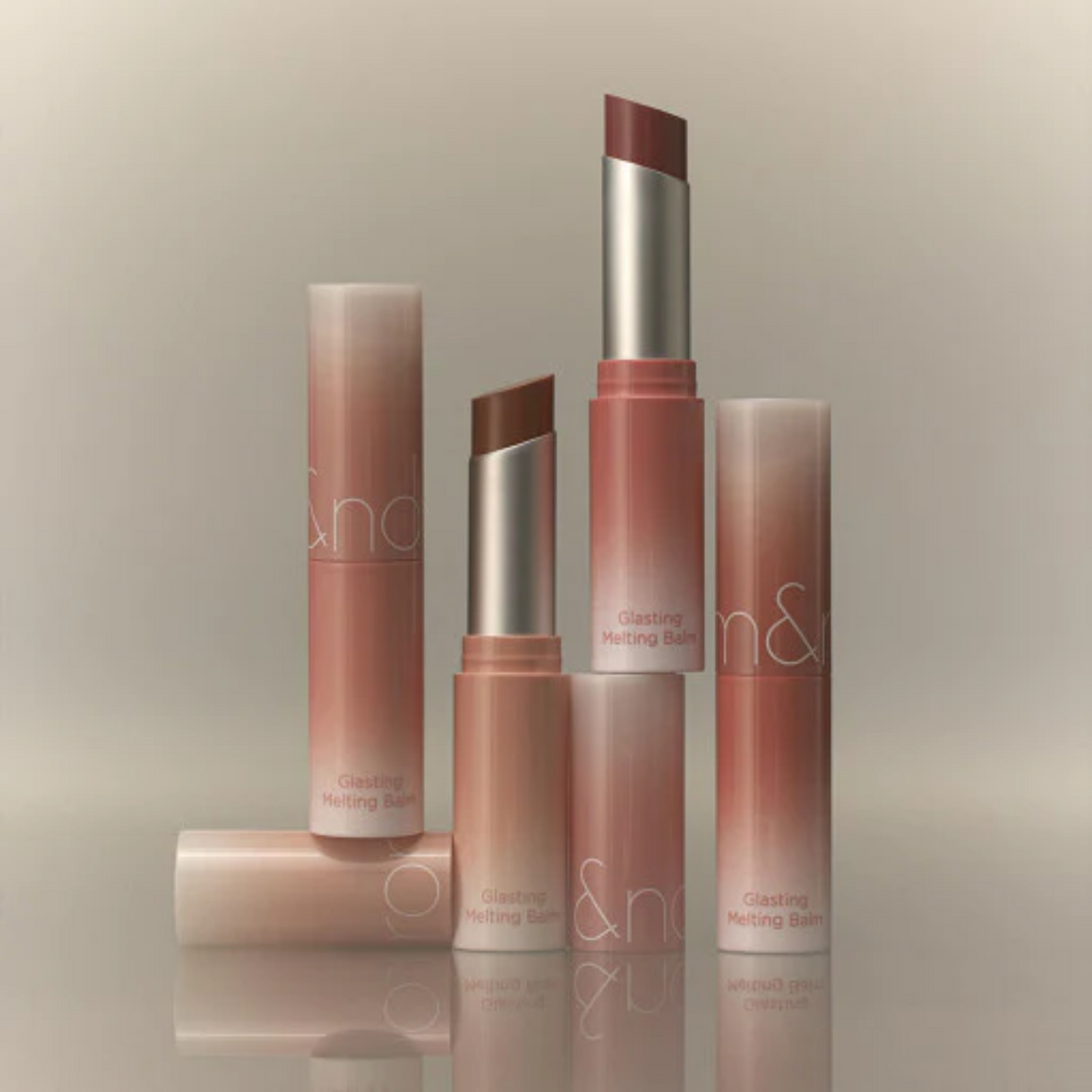 ROM&ND Glasting Melting Balms - Dusty On The Nude Edition - 4 shades (4g) product shot