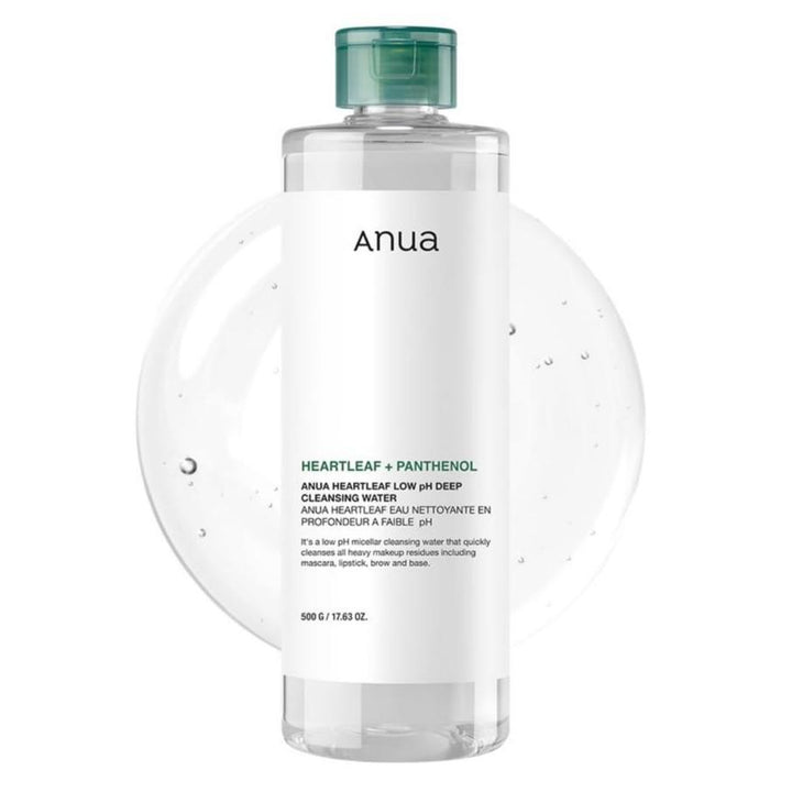 Anua Heartleaf 87 Low pH Deep Cleansing Water (500g) - Kiyoko Beauty