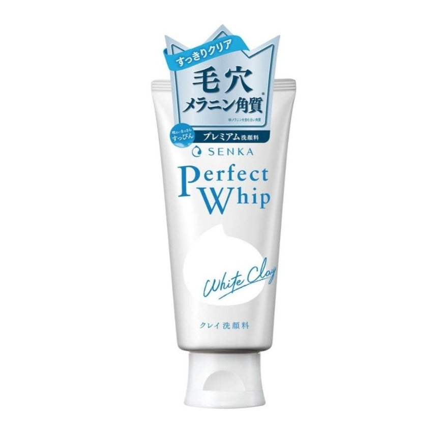 Shiseido Senka Perfect White Clay Cleansing Foam (120g) - Kiyoko Beauty