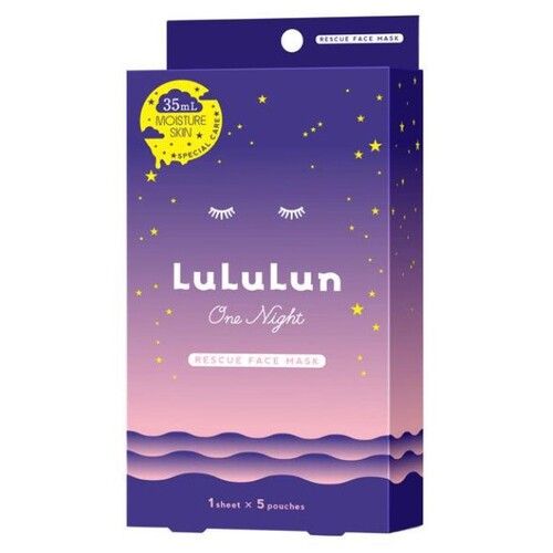 LULULUN One Night Rescue Face Mask (5PCs) - Kiyoko Beauty