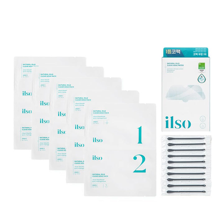 ILSO Natural Mild Clear Nose Patch (5 Pc) - Kiyoko Beauty