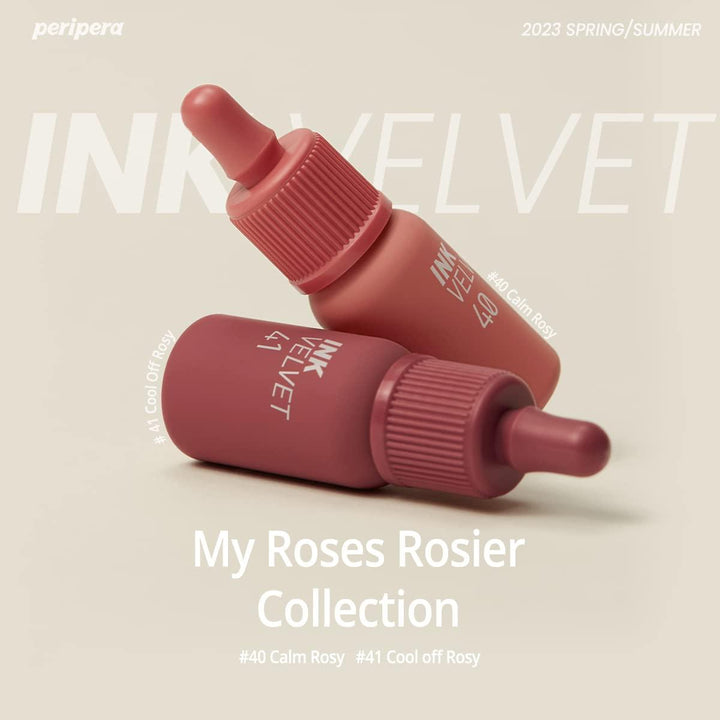 PERIPERA Ink Velvet Lip Tint: My Roses Rosier Collection - Kiyoko Beauty