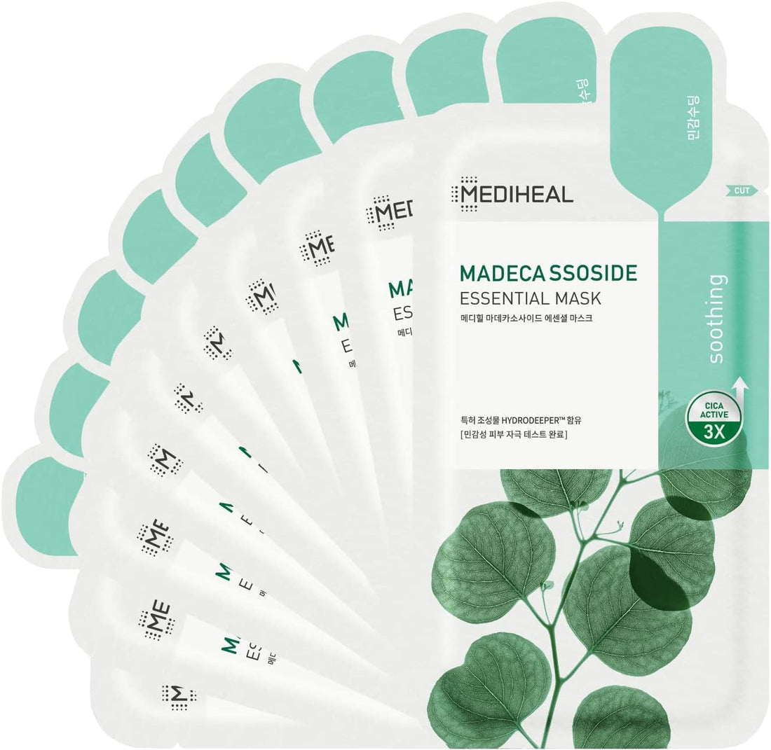 MEDIHEAL Madecassoside Essential Mask (10pcs) - Kiyoko Beauty