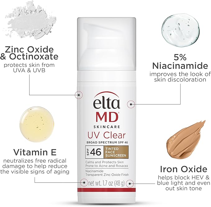 EltaMD UV Clear Tinted Facial Sunscreen SPF 46