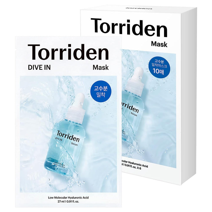 TORRIDEN Dive-In Low Molecular Hyaluronic Acid Mask (10pcs) - Kiyoko Beauty