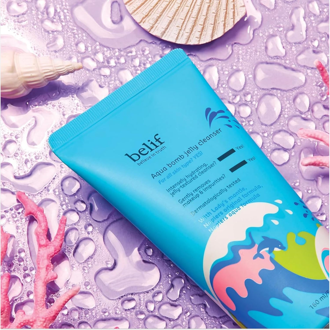 belif Aqua Bomb Jelly Cleanser (160ml) - Kiyoko Beauty