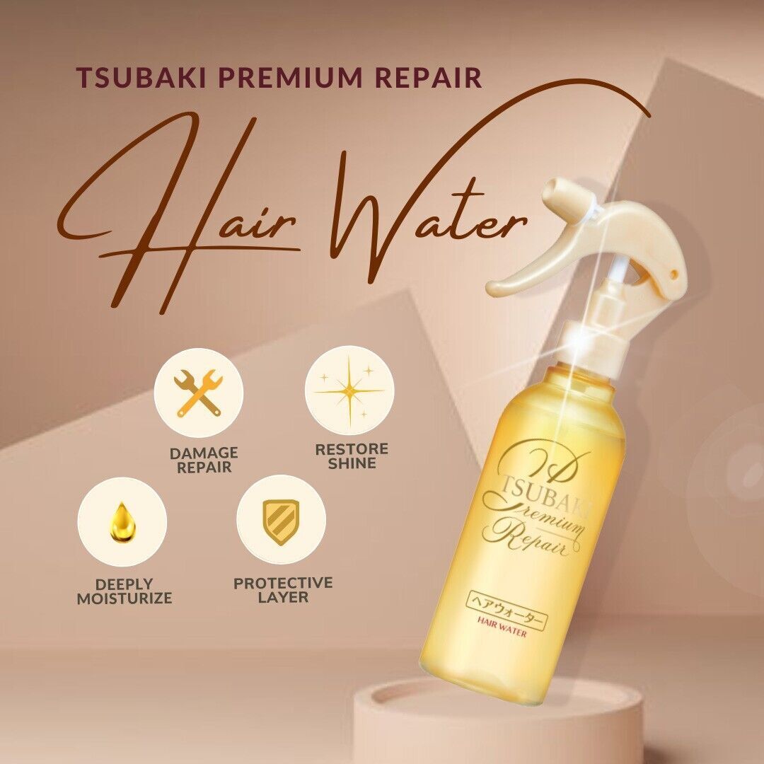 Shiseido Tsubaki Premium Repair Hair Water (220ml) - Kiyoko Beauty