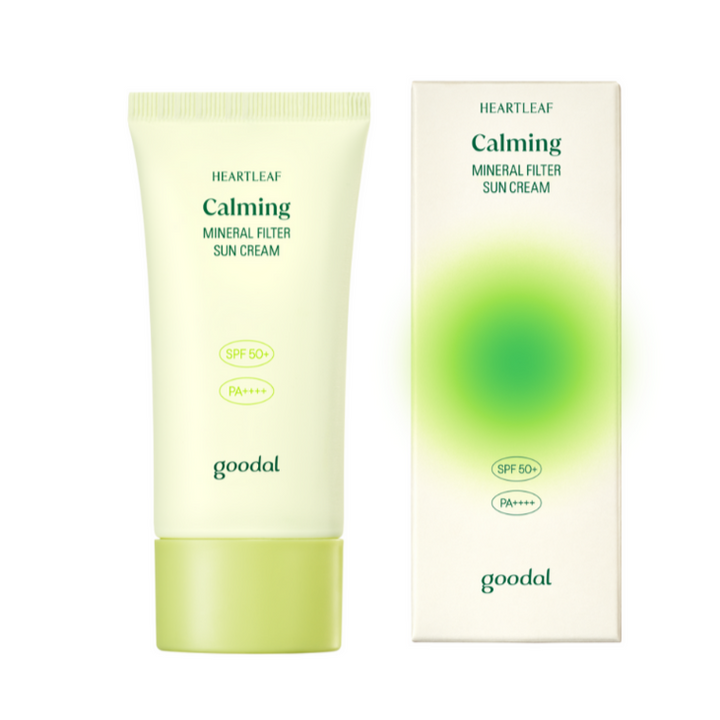 Goodal Heartleaf Calming Mineral Filter Sun Cream SPF50+ PA++++ (50ml) - Kiyoko Beauty