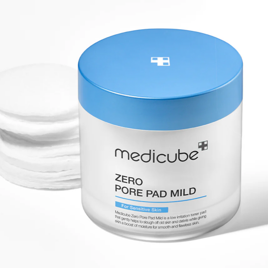 MEDICUBE Zero Pore Madecassoside Pads Mild (70 Pads) exfoliator for sensitive skin