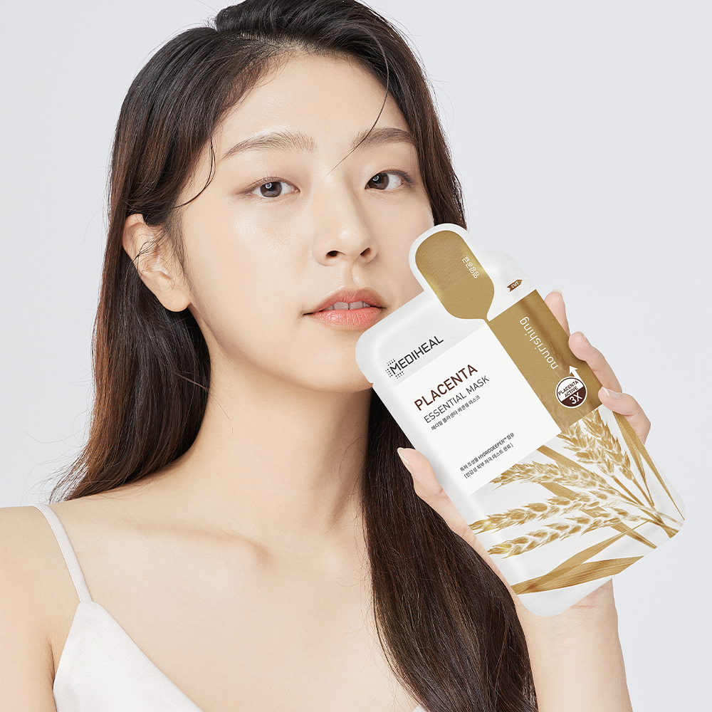 MEDIHEAL Placenta Essential Mask (10pcs) - Kiyoko Beauty