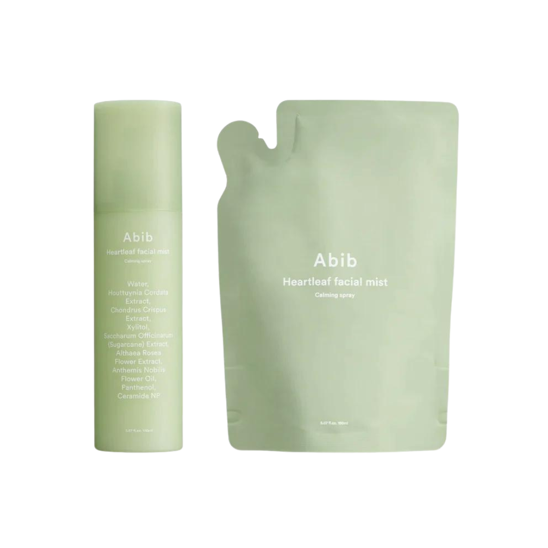 Abib Heartleaf facial mist Calming spray (150ml + 150ml refill) - Kiyoko Beauty