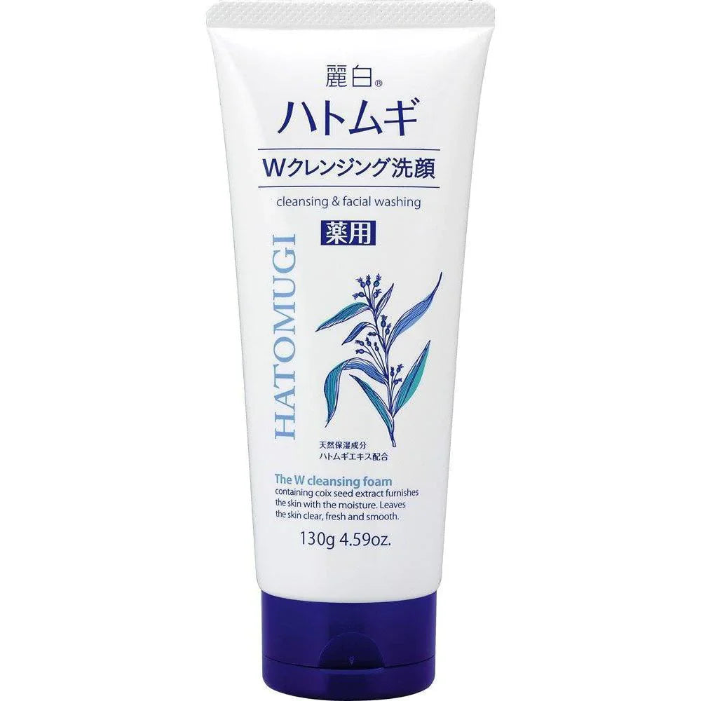 Reihaku Hatomugi White Coix Face Wash Foam (170g) - Kiyoko Beauty