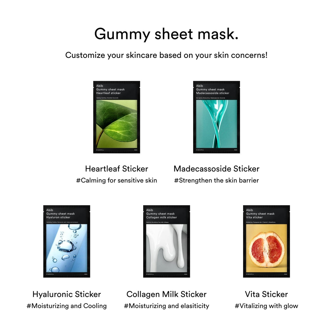 Abib Gummy Sheet Mask Madecassoside Sticker (1 PC / 1 BOX) - Kiyoko Beauty