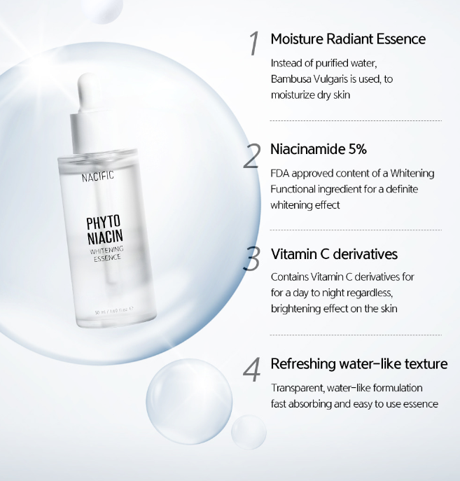 NACIFIC Phyto Niacin Whitening Essence (20ml) benefits