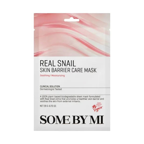 Some By Mi Real Skin Barrier Care Mask best Korean hydrating face mask sheet anti-aging wrinkles fine lines acne pimples dry sensitive skin for men women K Beauty World