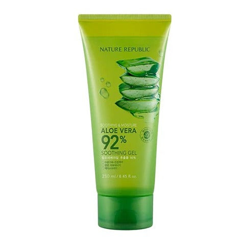 NATURE REPUBLIC Aloe Vera 92% Soothing Gel Tube (250ml) - Kiyoko Beauty