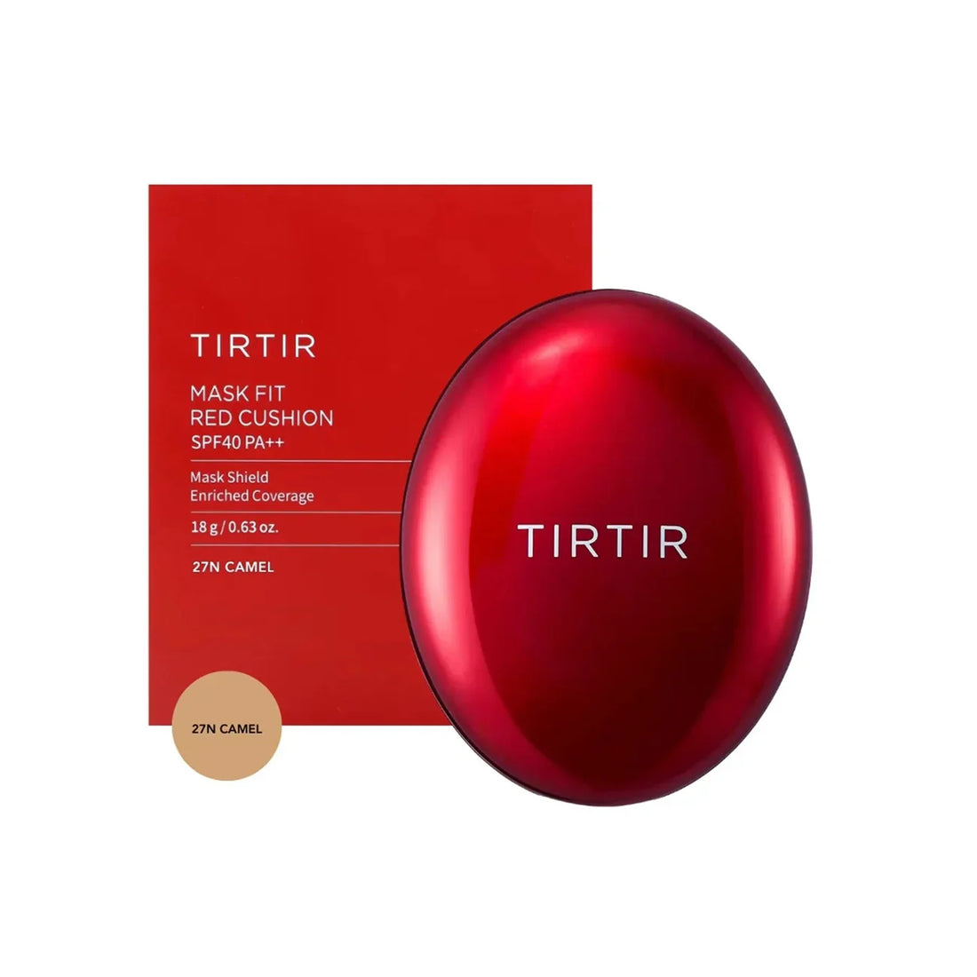 TIRTIR Mask Fit Red Cushion 27N Camel best Korean makeup foundation SPF function BB Cream best seller K Beauty World