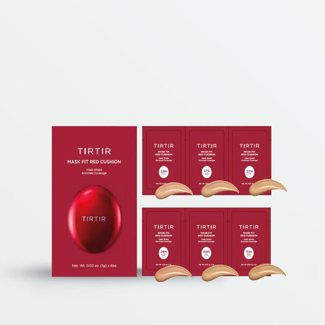 Mask Fit Red Cushion 6 Shade Trial Kit (4 Colours)