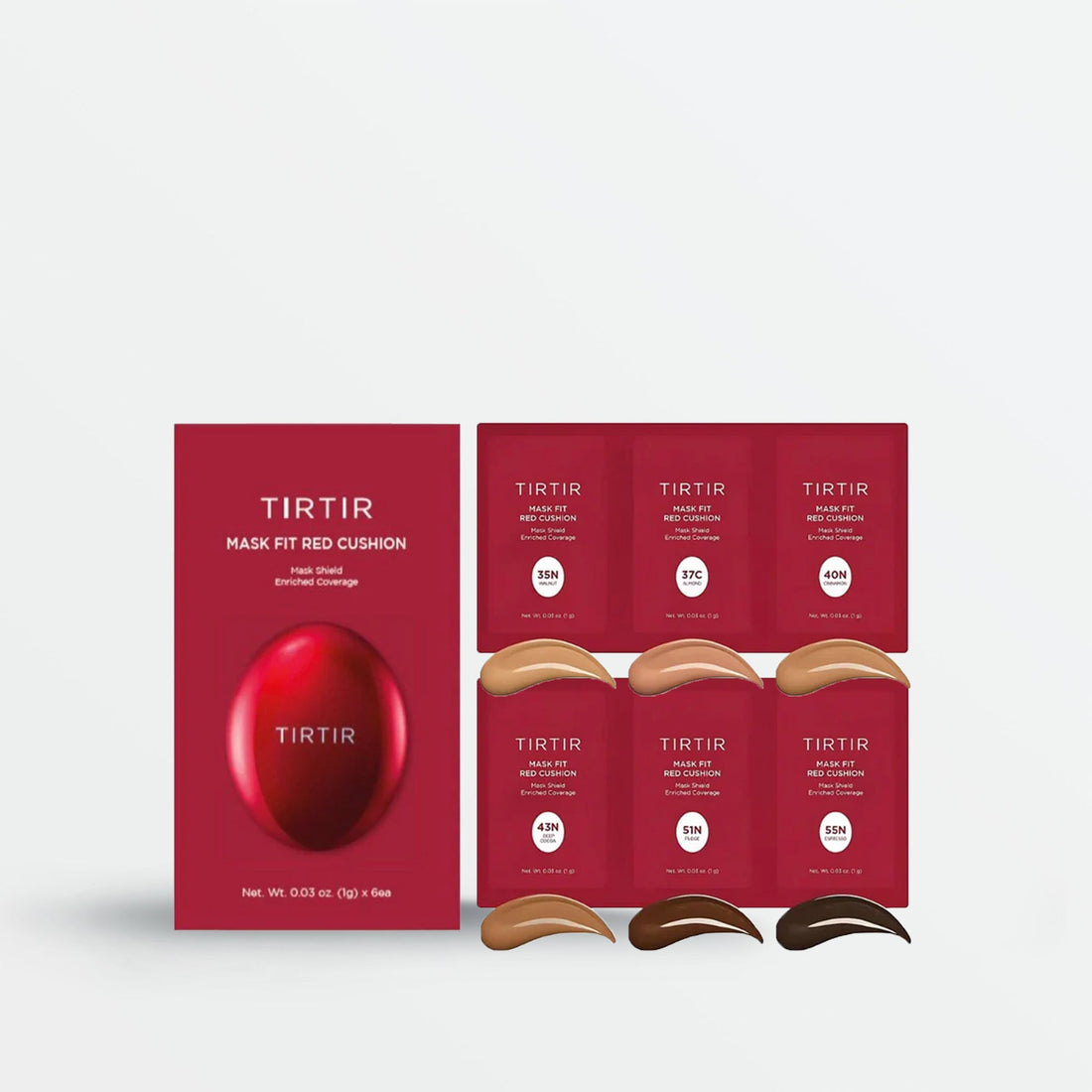 Mask Fit Red Cushion 6 Shade Trial Kit (4 Colours)