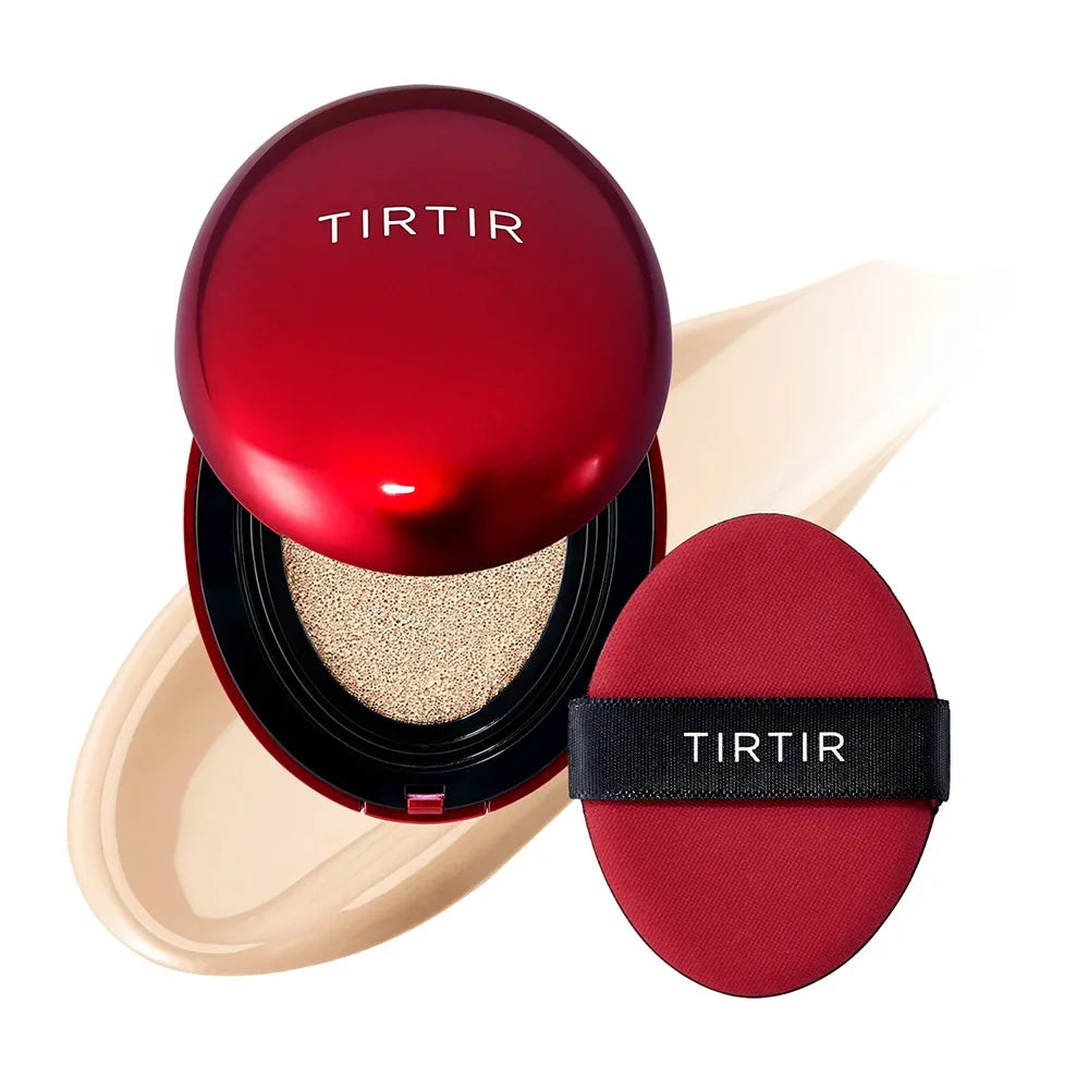 TIRTIR Mask Fit Red Cushion 17N Vanilla light fair skin tone shade color Korean foundation great coverage semi matte SPF K Beauty World