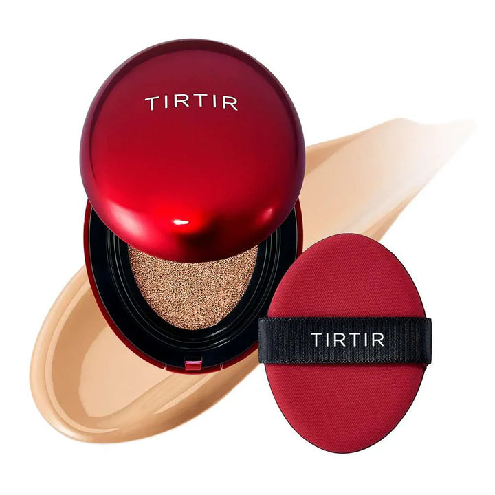 TIRTIR Mask Fit Red Cushion 27C Cool Beige light brown cool skin tone Korean makeup base foundation SPF cosmetics best seller K Beauty World