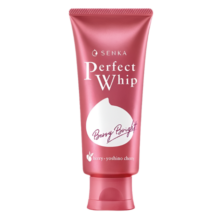 Shiseido Senka Perfect Whip Berry Bright Foam Cleanser (100g) - Kiyoko Beauty