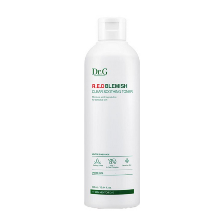 Dr.G R.E.D Blemish Clear Soothing Toner (300ml) - Kiyoko Beauty