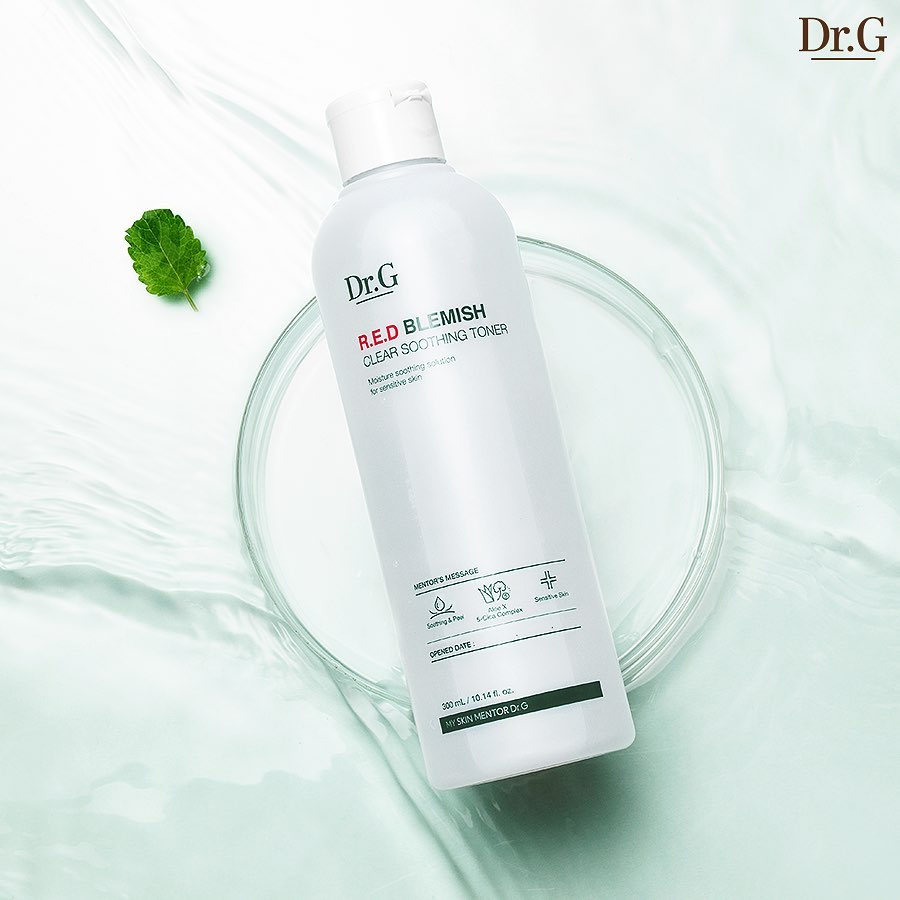 Dr.G R.E.D Blemish Clear Soothing Toner (300ml) - Kiyoko Beauty