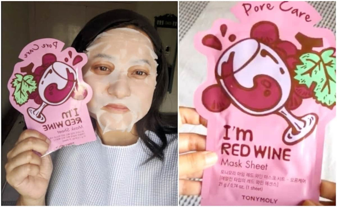 TONYMOLY I'm Real Red Wine Mask Sheet (1pcs) - Kiyoko Beauty