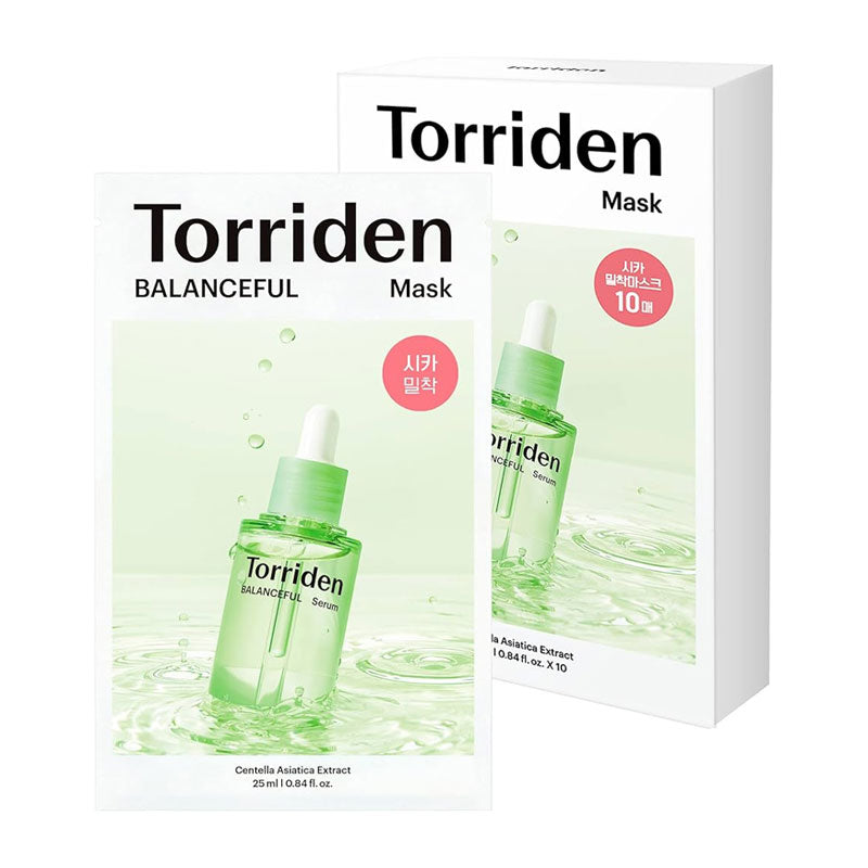 TORRIDEN Balanceful Cica Mask (10pcs) - Kiyoko Beauty