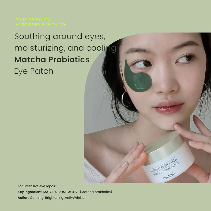 HEIMISH Matcha Biome Hydrogel Eye Patch (60pcs) Korean eye patches