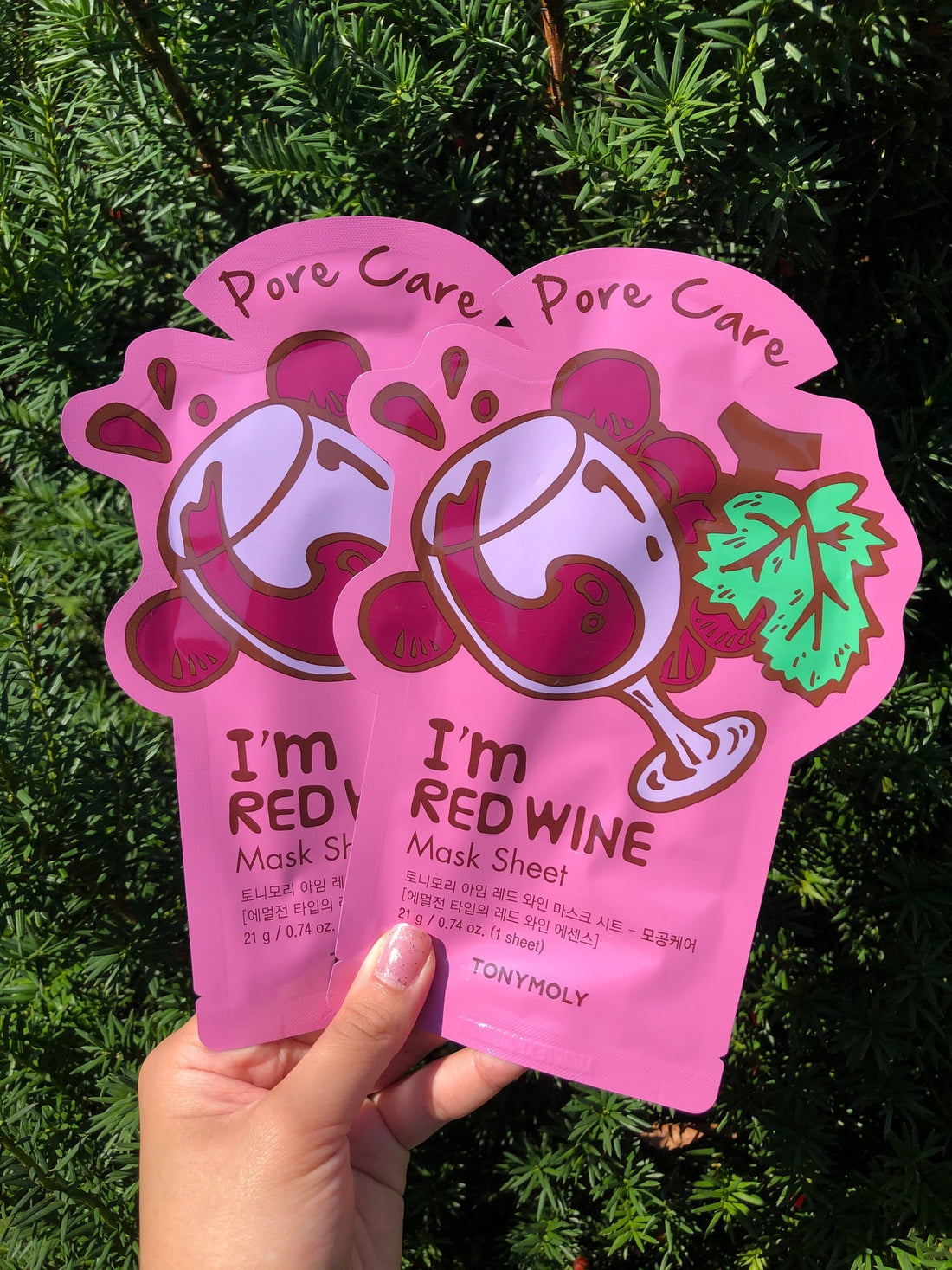 TONYMOLY I'm Real Red Wine Mask Sheet (1pcs) - Kiyoko Beauty