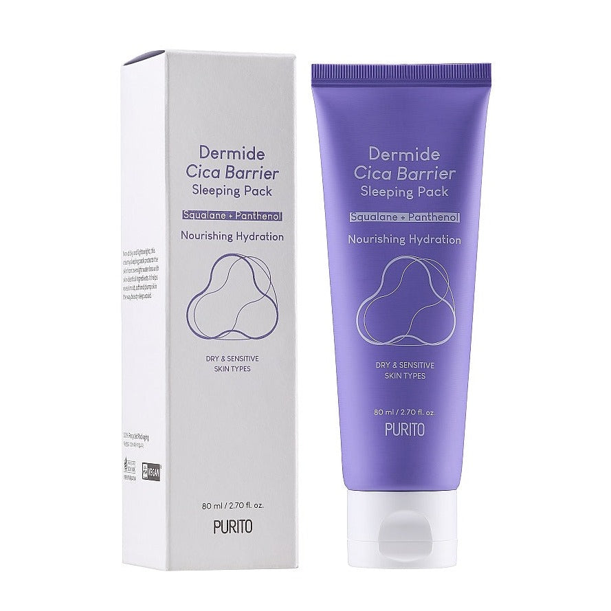 PURITO Dermide Cica Barrier Sleeping Pack (80ml) - Kiyoko Beauty