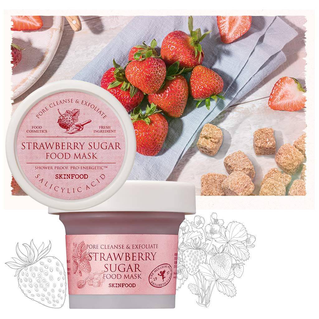 SKINFOOD Strawberry Sugar Food Mask (120g) - Kiyoko Beauty