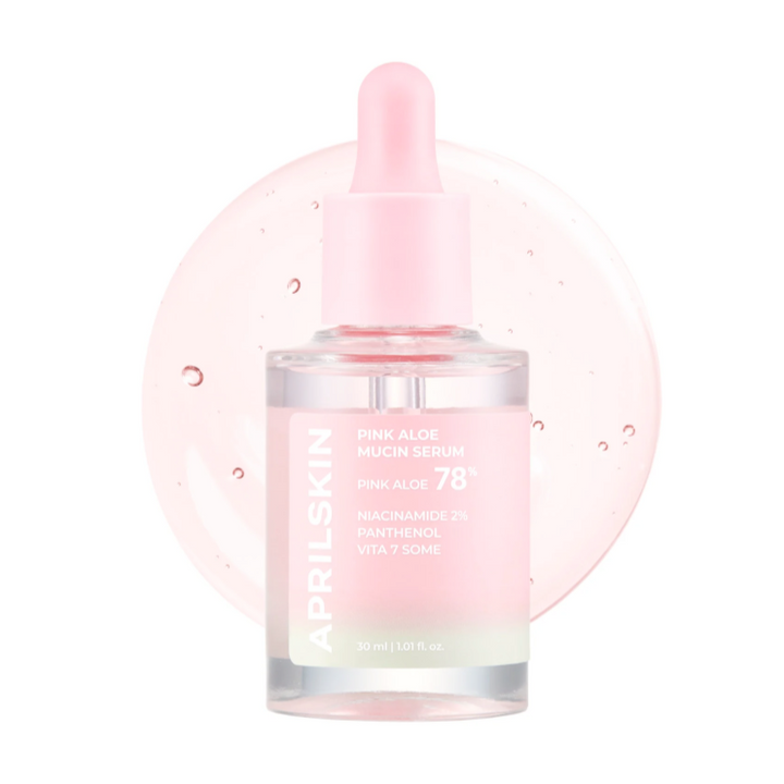 APRILSKIN Pink Aloe Mucin Serum (30ml) - Kiyoko Beauty